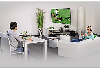 Soporte TV - Hama FullMotion 00118619, Inclinable, Para pantallas de 32" a 65", VESA 400x400 mm, Negro