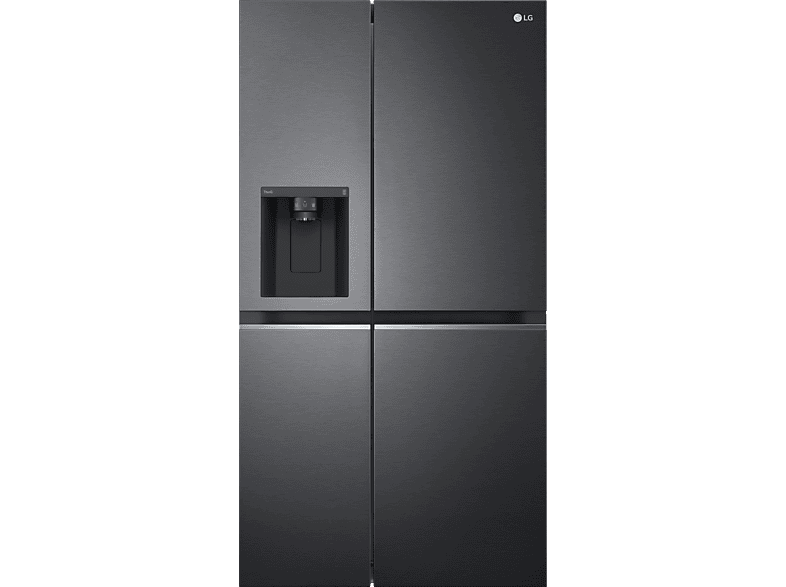 LG 1790 mm GSLV71MCLE Matt (E, Black) Side-by-Side hoch,