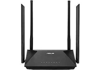 Router - Asus RT-AX53U,  WiFi 6 AX, Dual Band, 1800 Mbps, MIMO, 3x Gigabit, 1x USB 3.0, Soporte Alexa, Negro