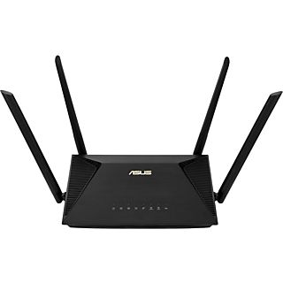 Router - ASUS RT-AX53U,  WiFi 6 AX, Dual Band, 1800 Mbps, MIMO, 3x Gigabit, 1x USB 3.0, Soporte Alexa, Negro