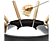 PRINCESS 173025 Fondue - Pure black 8 personer