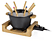 PRINCESS 173025 Fondue - Pure black 8 personer