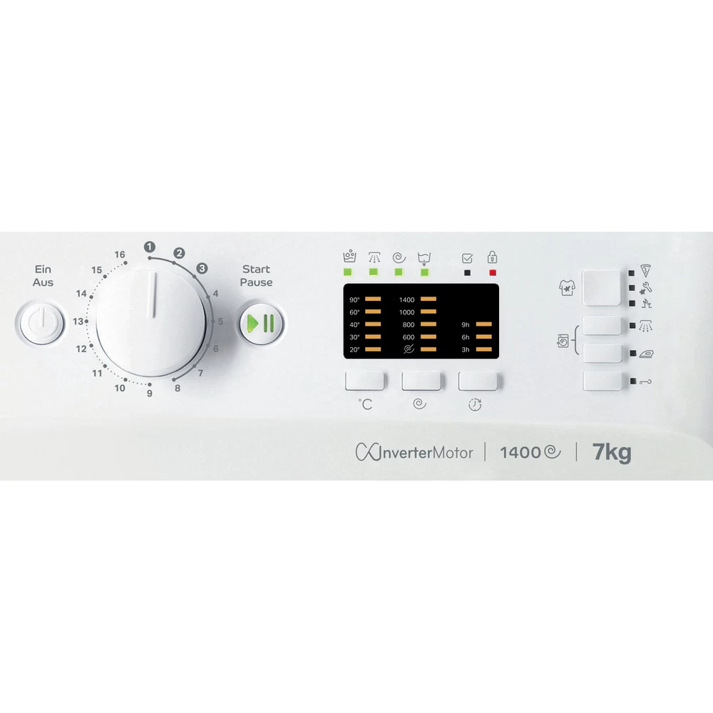 INDESIT MTWA 71484E W DE Waschmaschine Frontlader (7 kg, 1351 U/Min., C, Frontlader)