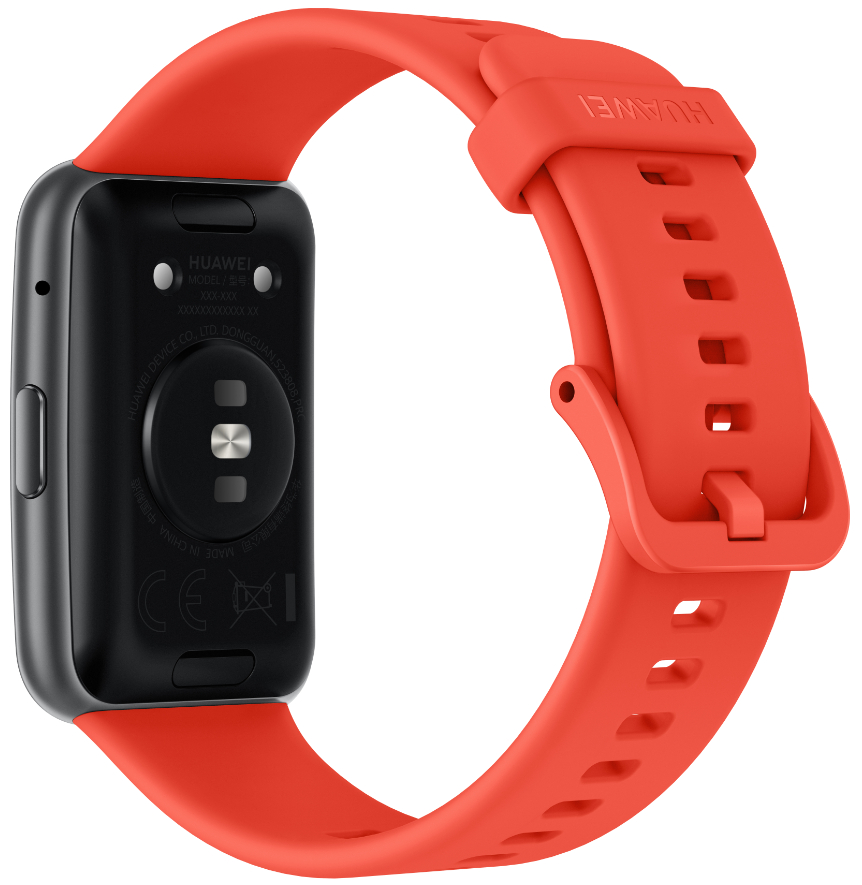 HUAWEI Watch Fit new Smartwatch Silikon, 80-120 mm (Standard), 80-102 mm (kurz), Pomelo Red