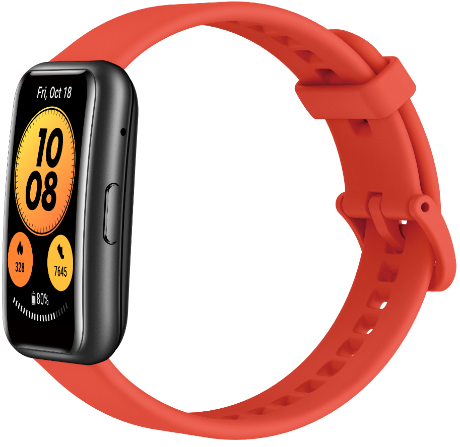HUAWEI Watch Fit new Smartwatch Silikon, 80-120 mm (Standard), 80-102 mm (kurz), Pomelo Red