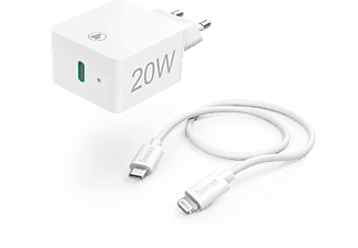 HAMA hálózati töltő (PD) 20W, Lightning - USB Type-C adatkábel (210563)