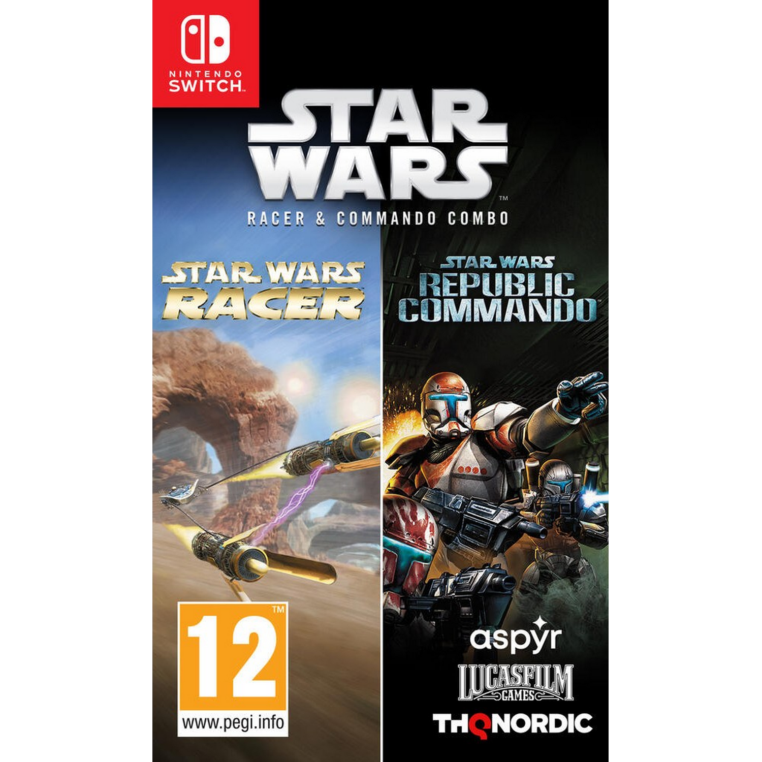 Nintendo Switch Star wars racer and commando combo ed. coleccionista