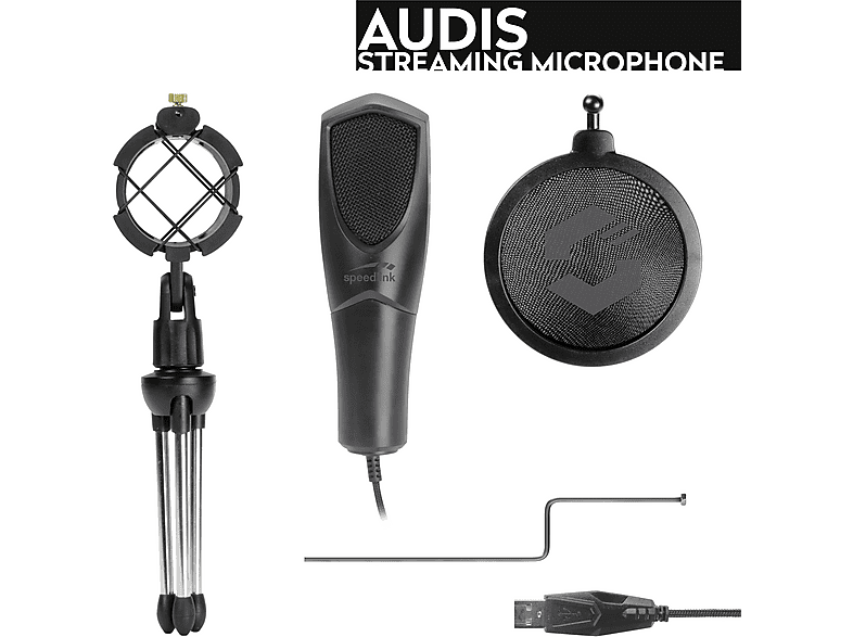 Thumbnail - SPEEDLINK AUDIS Streaming Mikrofon, Schwarz