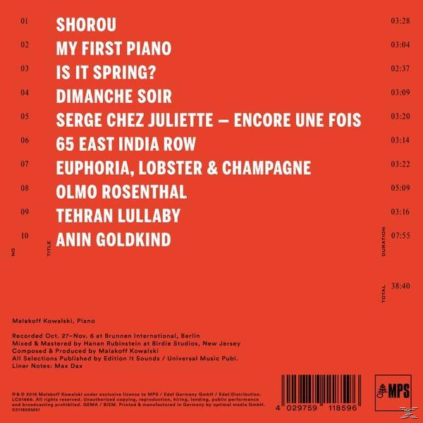 Malakoff Kowalski - My First Piano  - (CD)