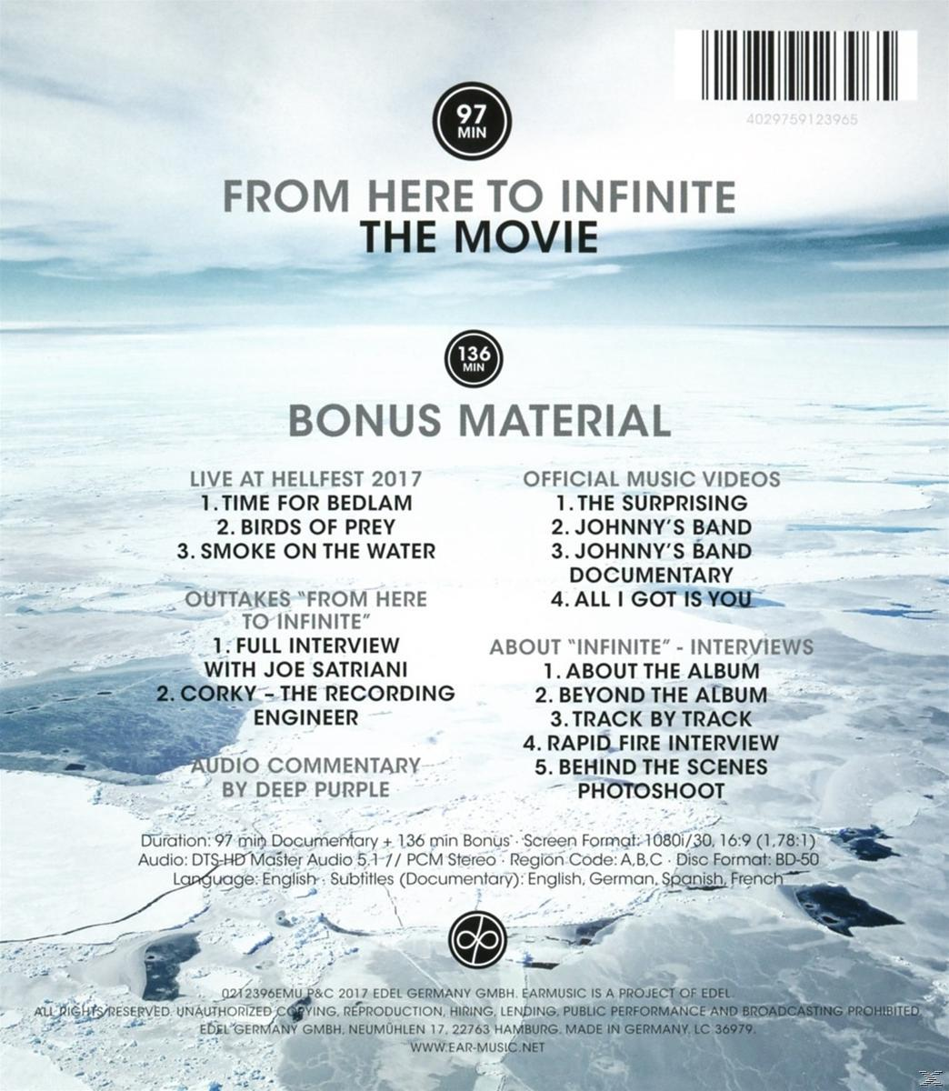 Rückseite der CD 'From Here To Infinite The Movie'. Informationen und Tracklist.