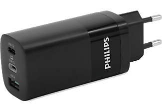 PHILIPS DLP2681 1 USB-A & 2 USB-C 65W Şarj Adaptörü Siyah_0