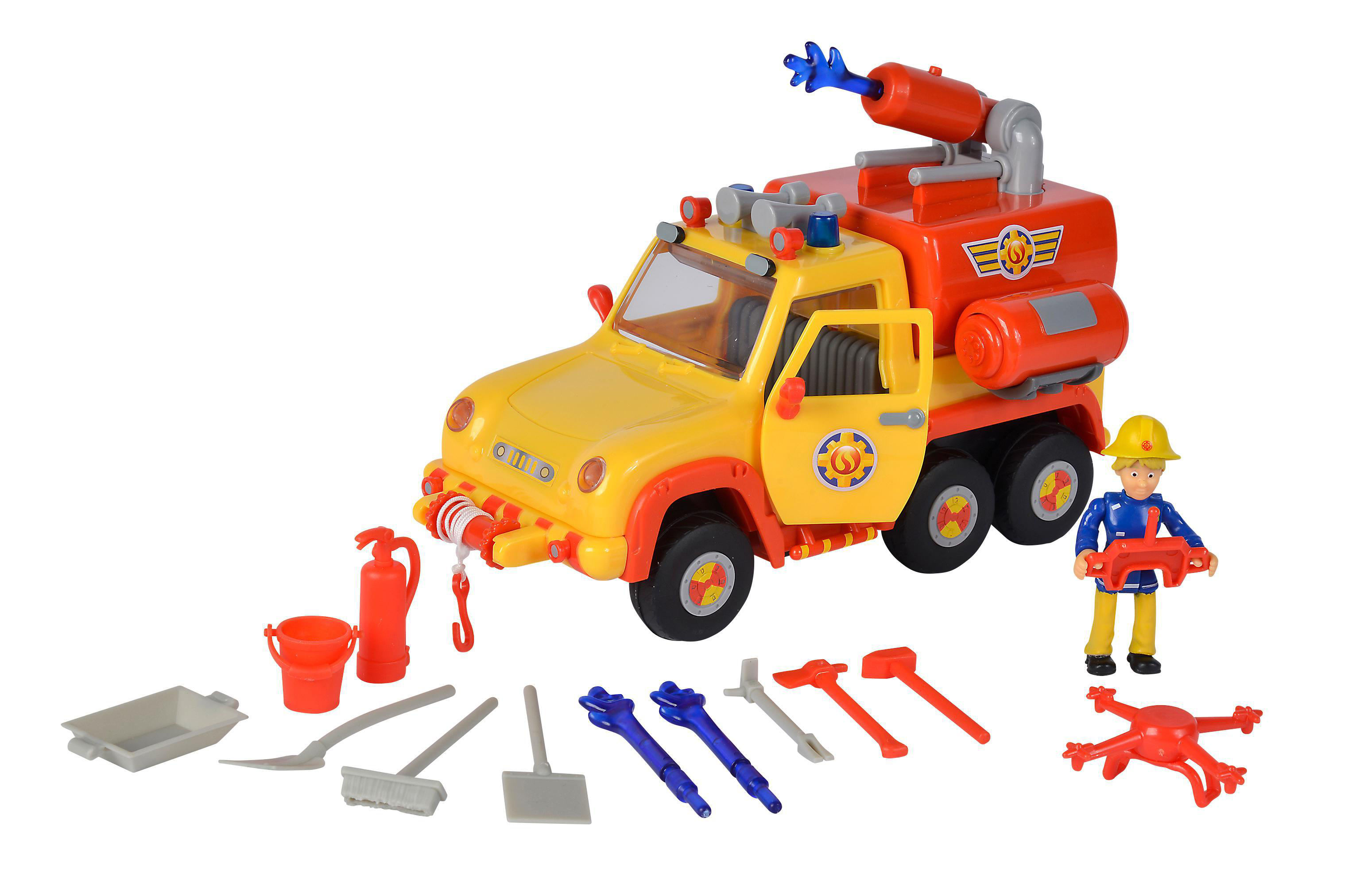 SIMBA TOYS Sam Feuerwehrauto mit Figur Spielzeugauto 2.0 Venus Mehrfarbig
