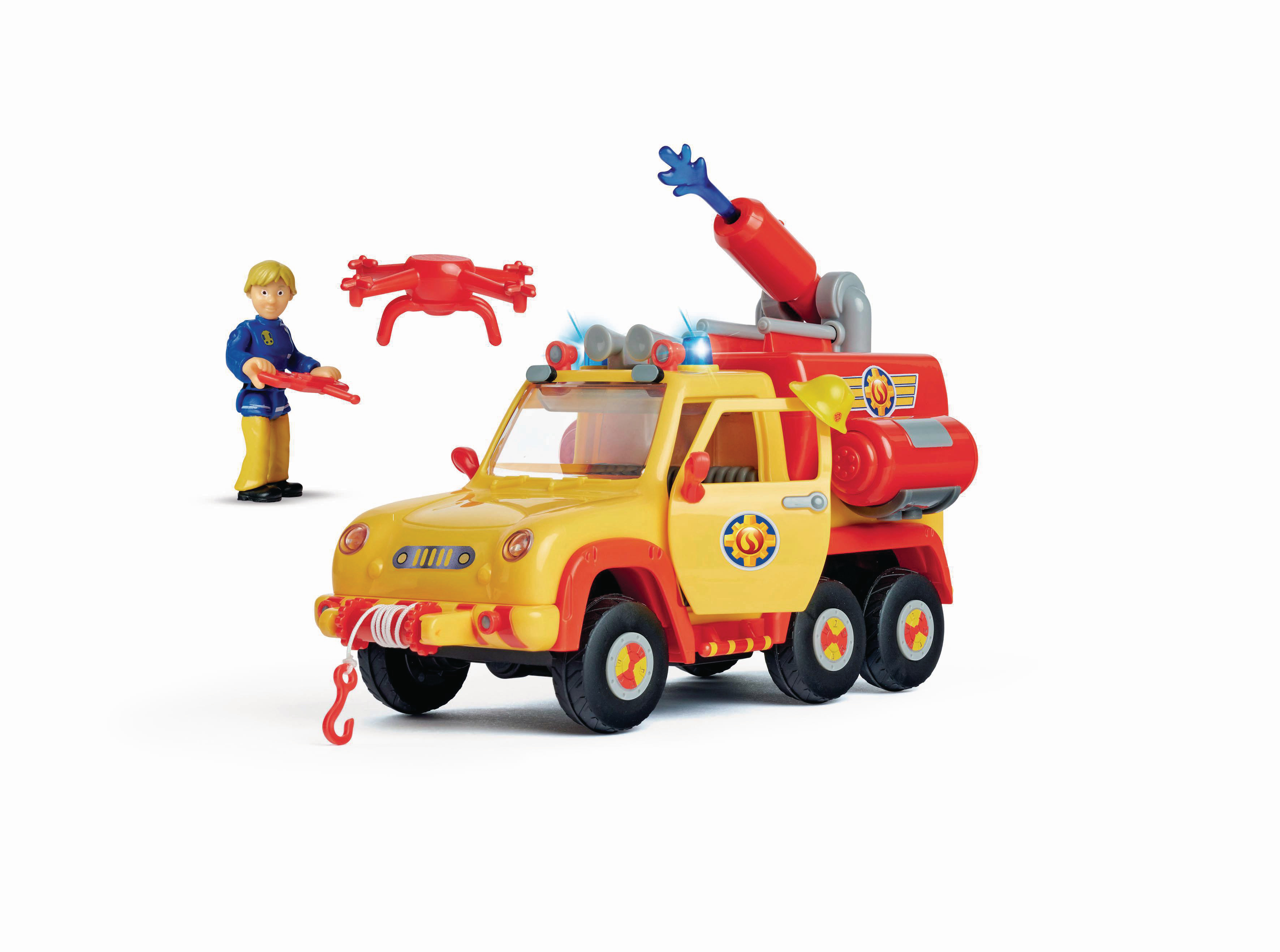 SIMBA TOYS Sam Feuerwehrauto mit Figur Spielzeugauto 2.0 Venus Mehrfarbig