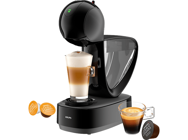 ANGEBOT: Kaffeemaschine Piccolo Anthrazit Krups Nescafé Dolce Gusto + 360  kaps Cortado - NICHT VERFÜGBAR