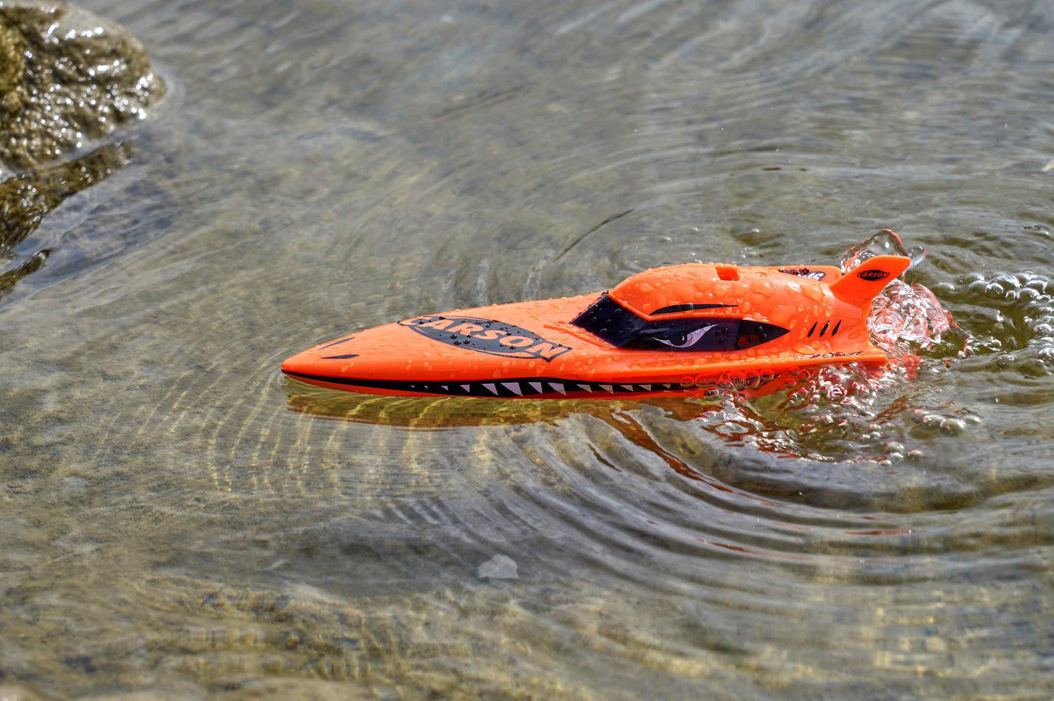 CARSON Speed Shark Nano 2.0 2.4G 100% RTR Spielzeugboot, Orange