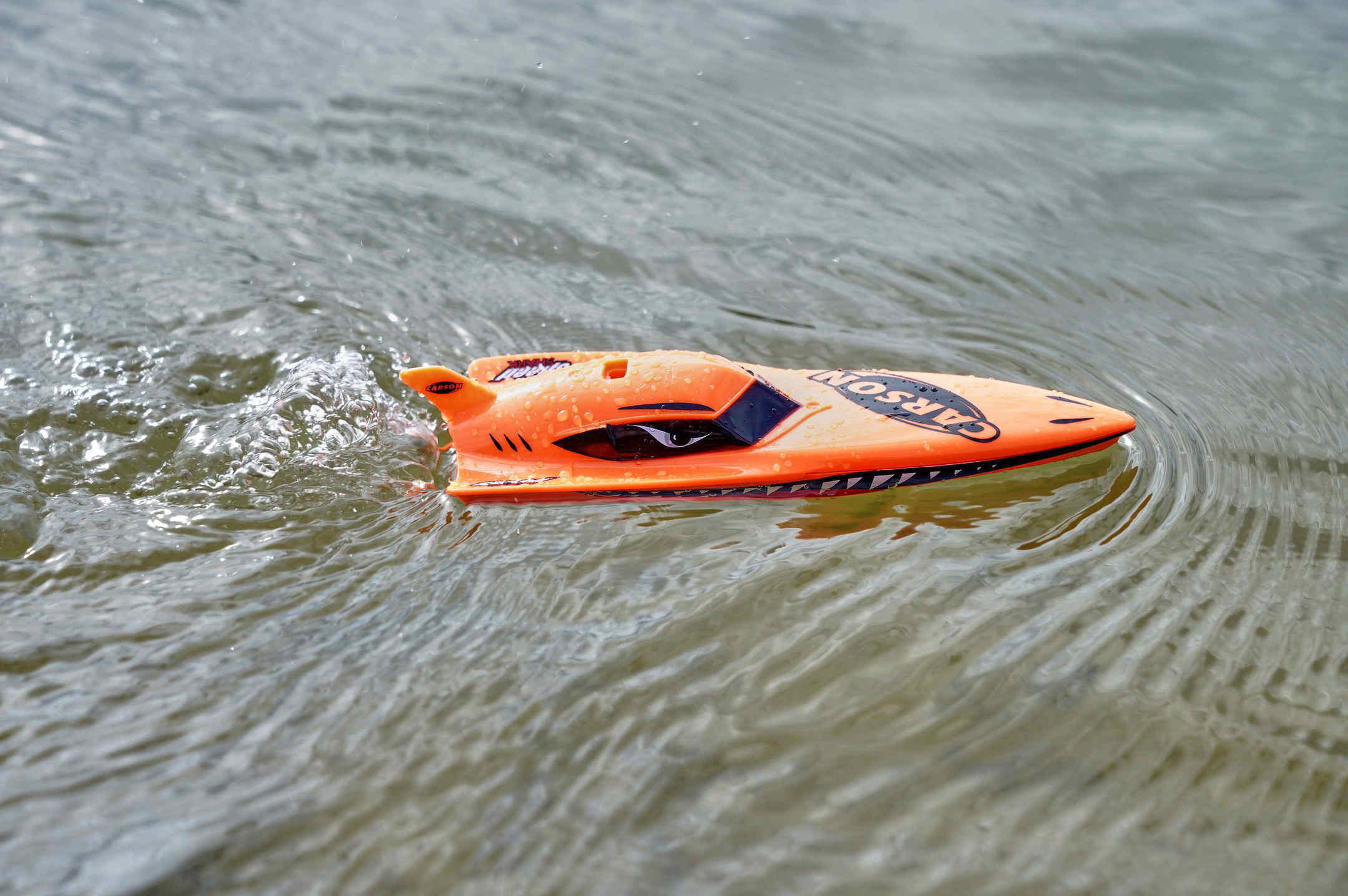 CARSON Speed Shark Nano 2.0 2.4G 100% RTR Spielzeugboot, Orange