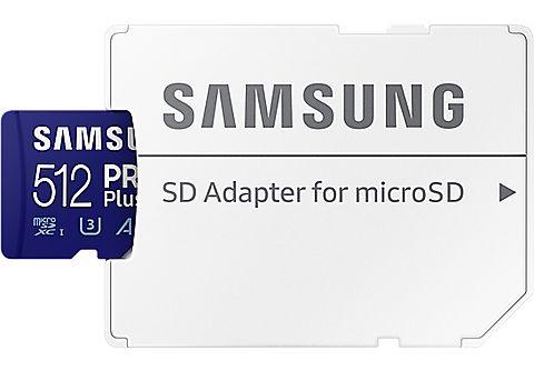 SAMSUNG Carte mémoire Pro PLUS microSDXC 512 GB Class 10 UHS-I (MB-MD512KA/EU)
