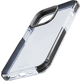 Funda - CellularLine TETRACIPH13T, Para Apple iPhone 13, Versaflex, Trasera, Negro/Transparente