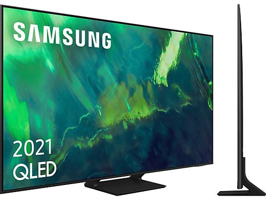 TV QLED 55" - Samsung 55Q70AATXXC, UHD 4K, Quantum 4K, Smart TV, HDR10+, Tizen, Quantum Dot, Negro