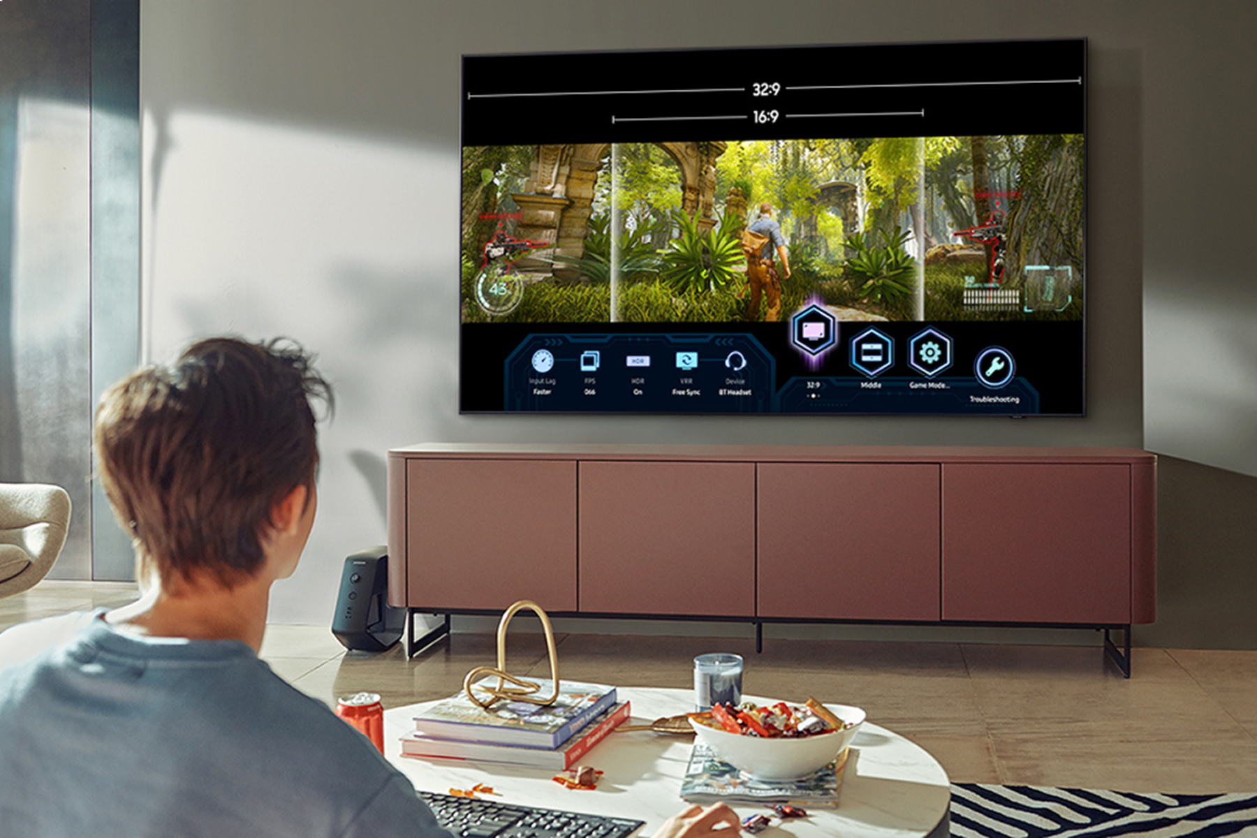 TV QLED 55" - Samsung 55Q70AATXXC, UHD 4K, Quantum 4K, Smart TV, HDR10+, Tizen, Quantum Dot, Negro