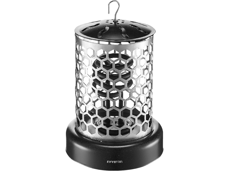 Brasero eléctrico - Infiniton HBP-L40, 400 W, 2 Niveles de potencia, Sistema anti-incendios, 50 Hz, Negro