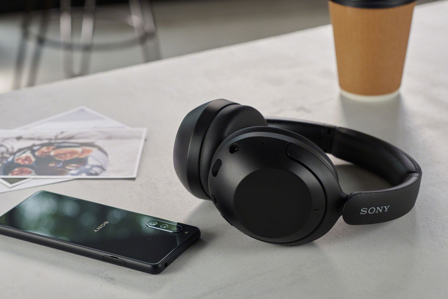 SONY WH-XB910N - Draadloze koptelefoon met Noise Cancelling - Zwart Over-ear Hoofdtelefoon met Noise-cancelling Zwart