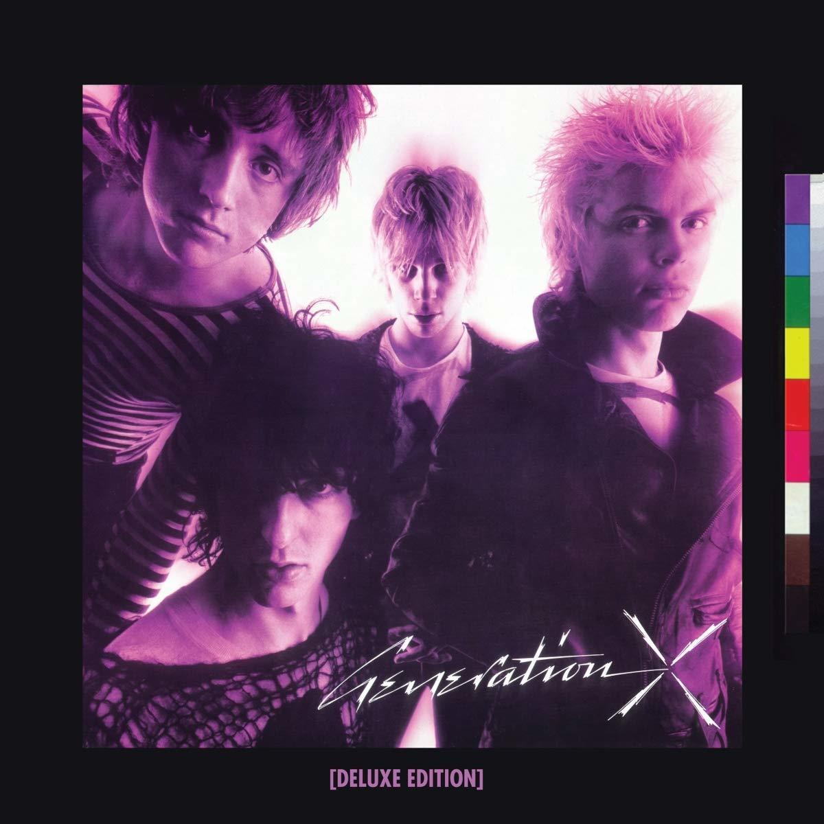 A 'Generation X' album borítója, amelyen négy zenekari tag látható egy sötét, stilizált, lila tónusú képen.