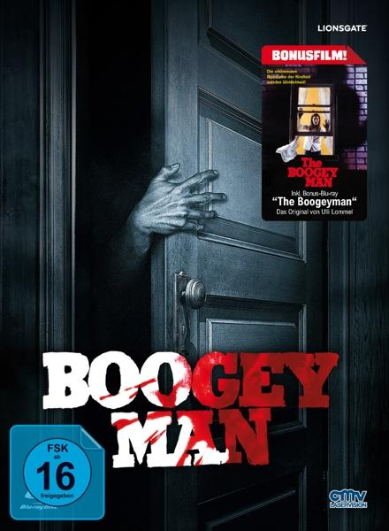 Filmcover: The Boogey Man, mit einer Hand, die durch eine Tür greift.