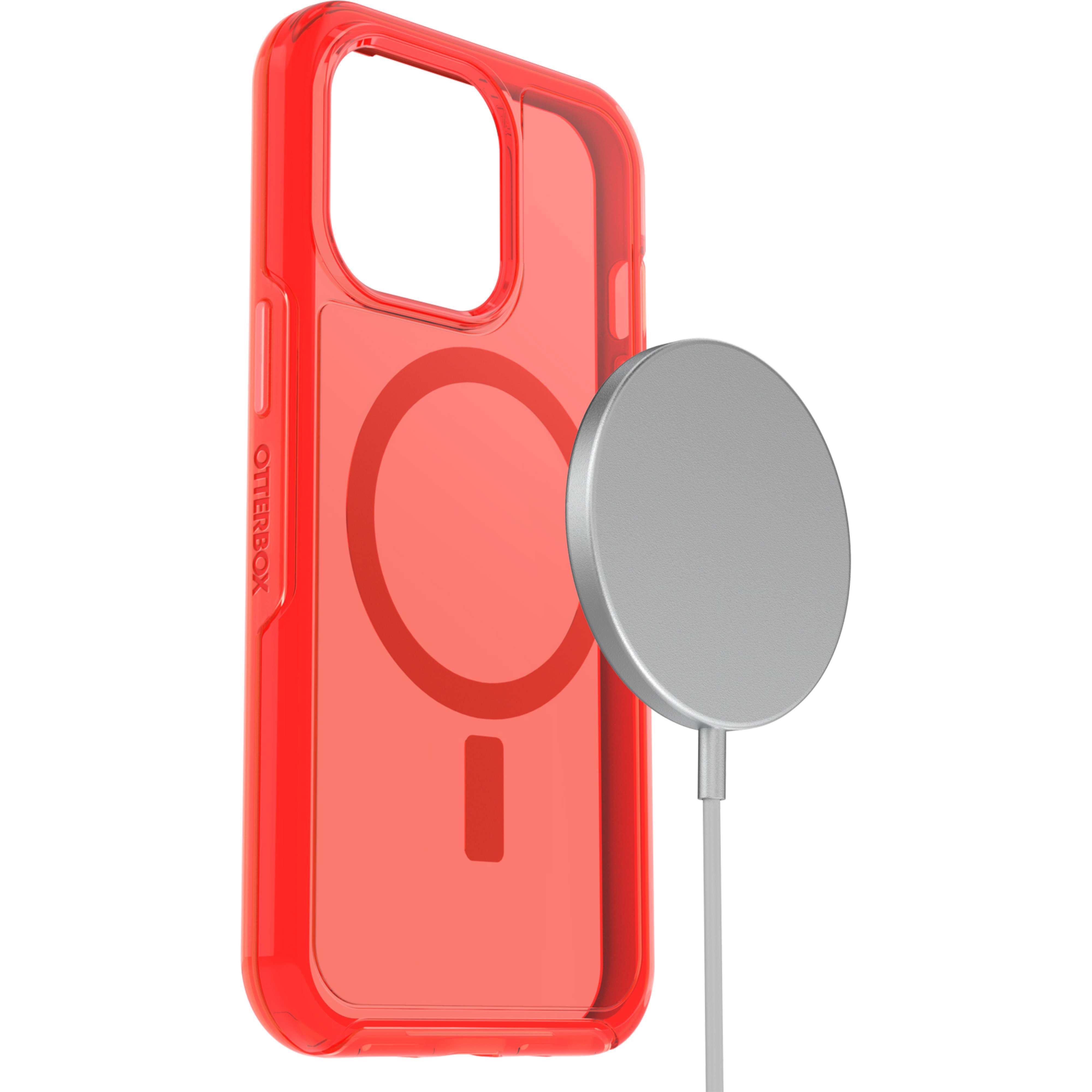 OTTERBOX Symmetry, Backcover, Apple, iPhone 13 Pro, Transparent / Rot