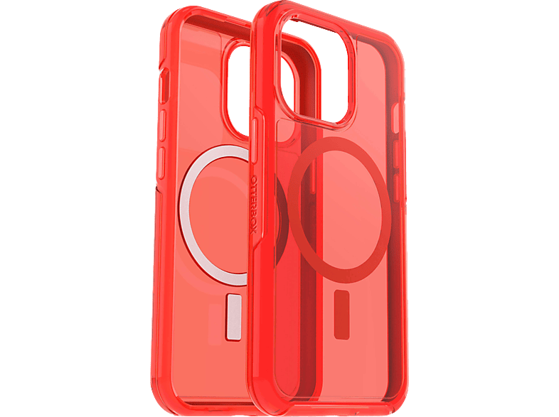 OTTERBOX Symmetry, Backcover, Apple, iPhone 13 Pro, Transparent / Rot