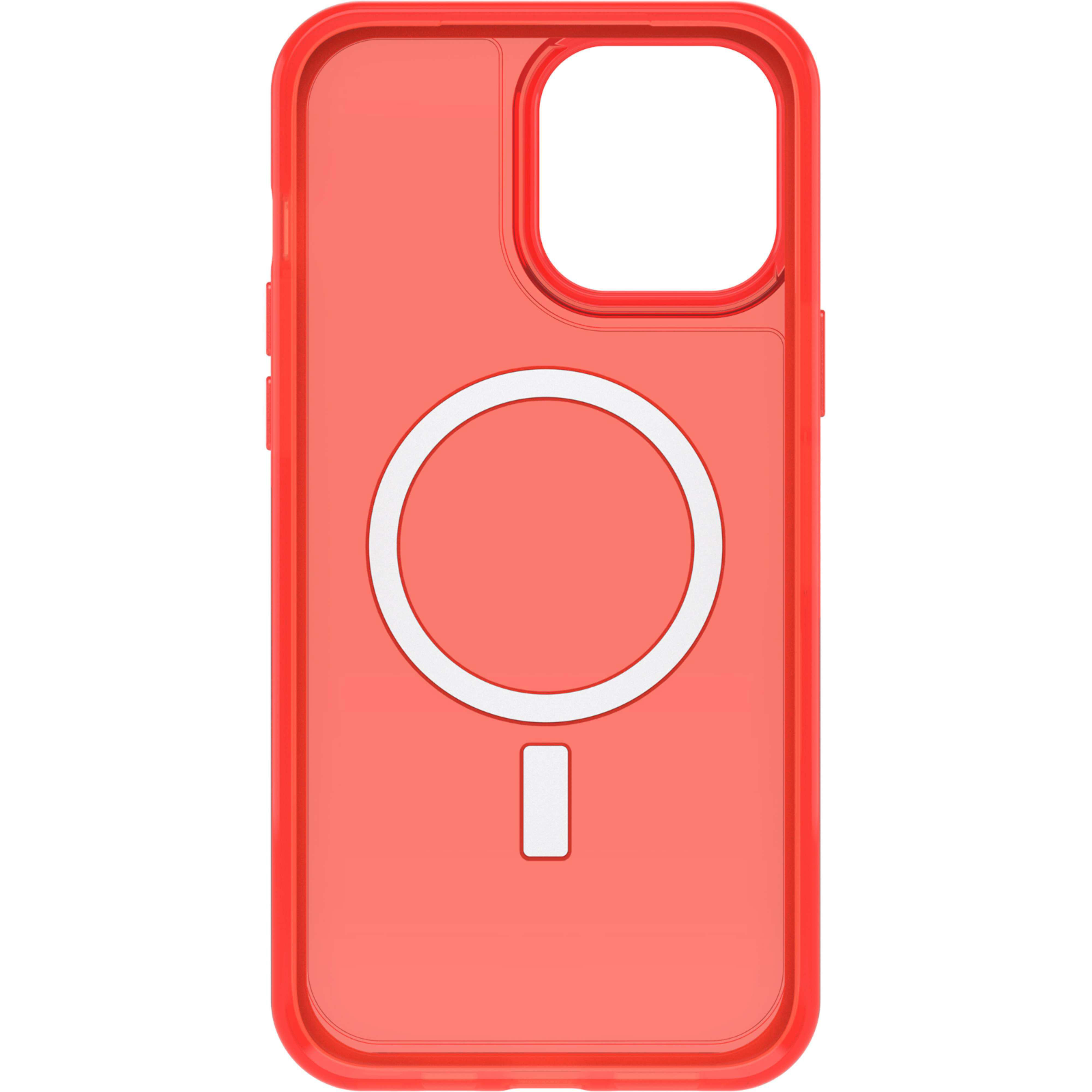 OTTERBOX Symmetry, iPhone Apple, Backcover, 13 Transparent Pro Max, Rot 