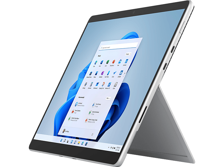 MICROSOFT Surface Pro 8, Zoll in Core™ 13 Touchscreen, GB (64 Windows RAM, Home 2 SSD, Intel® Bit) 16 Platin 11 Prozessor, mit 256 1, i7 Display GB