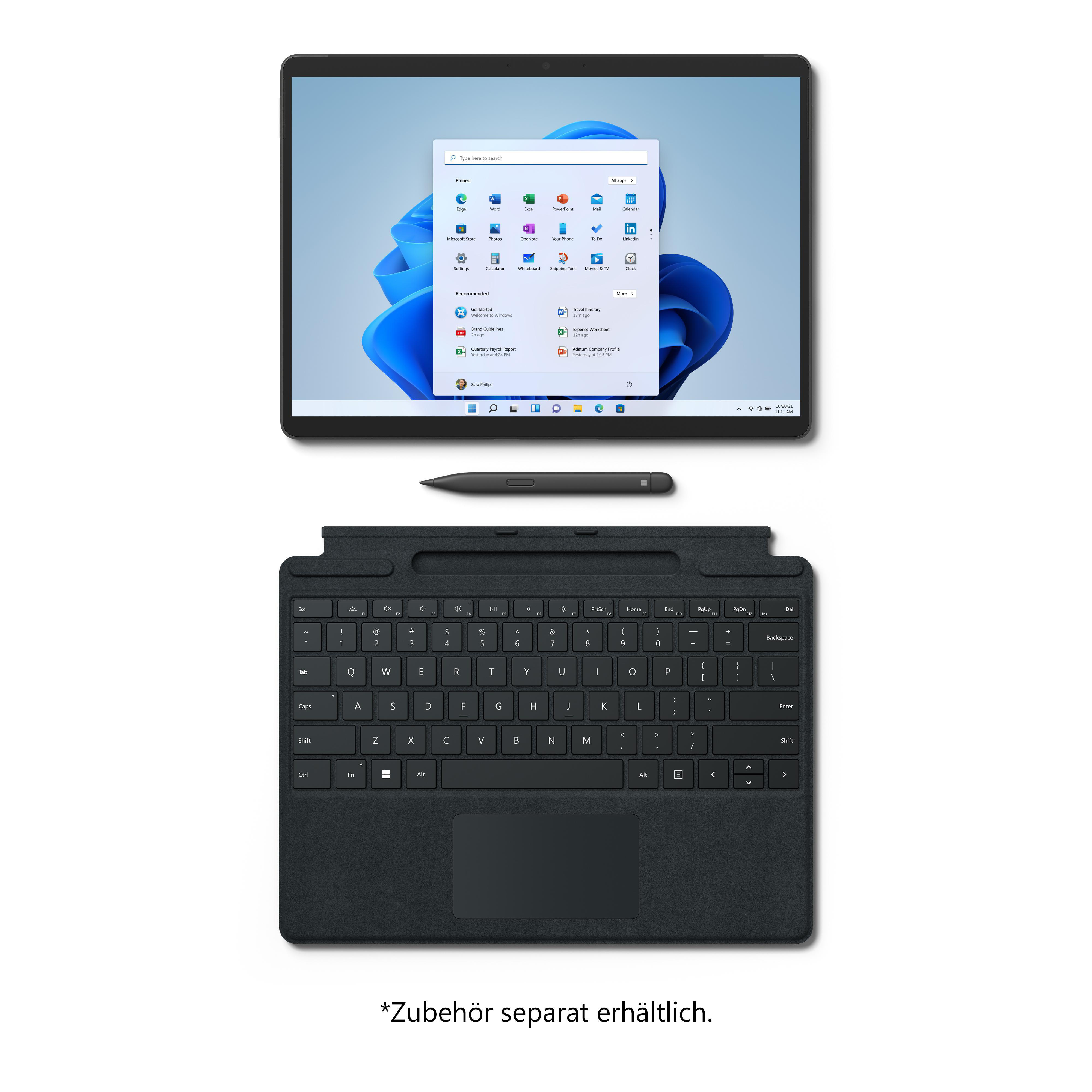 MICROSOFT Surface Pro 8 - 13 Zoll - Intel® Core™ i5 i5-1135G7 - 8 GB - 512 GB - Intel® Iris® Xᵉ - Windows 11 Home