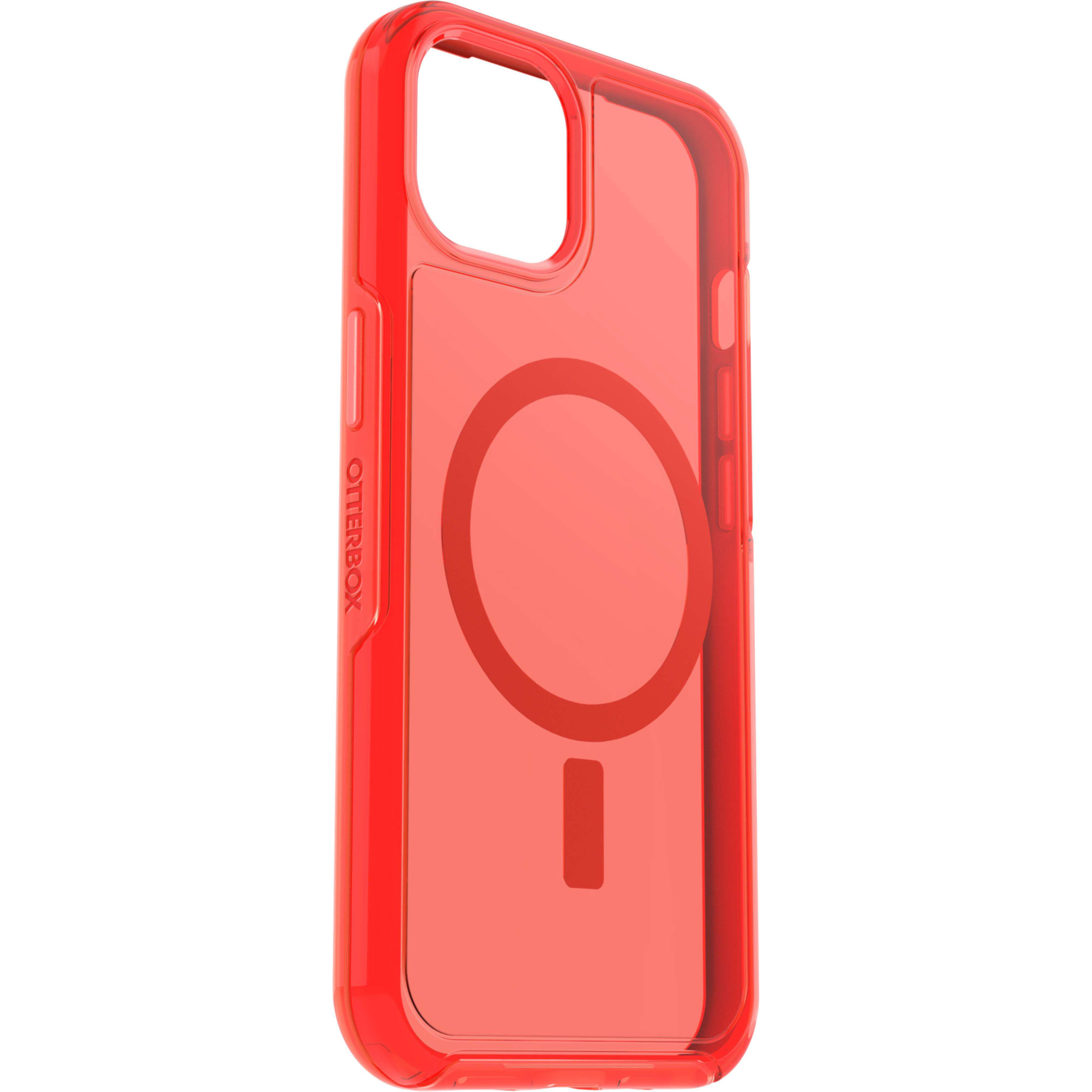 OTTERBOX Symmetry, Backcover, Apple, iPhone 13, Transparent / Rot