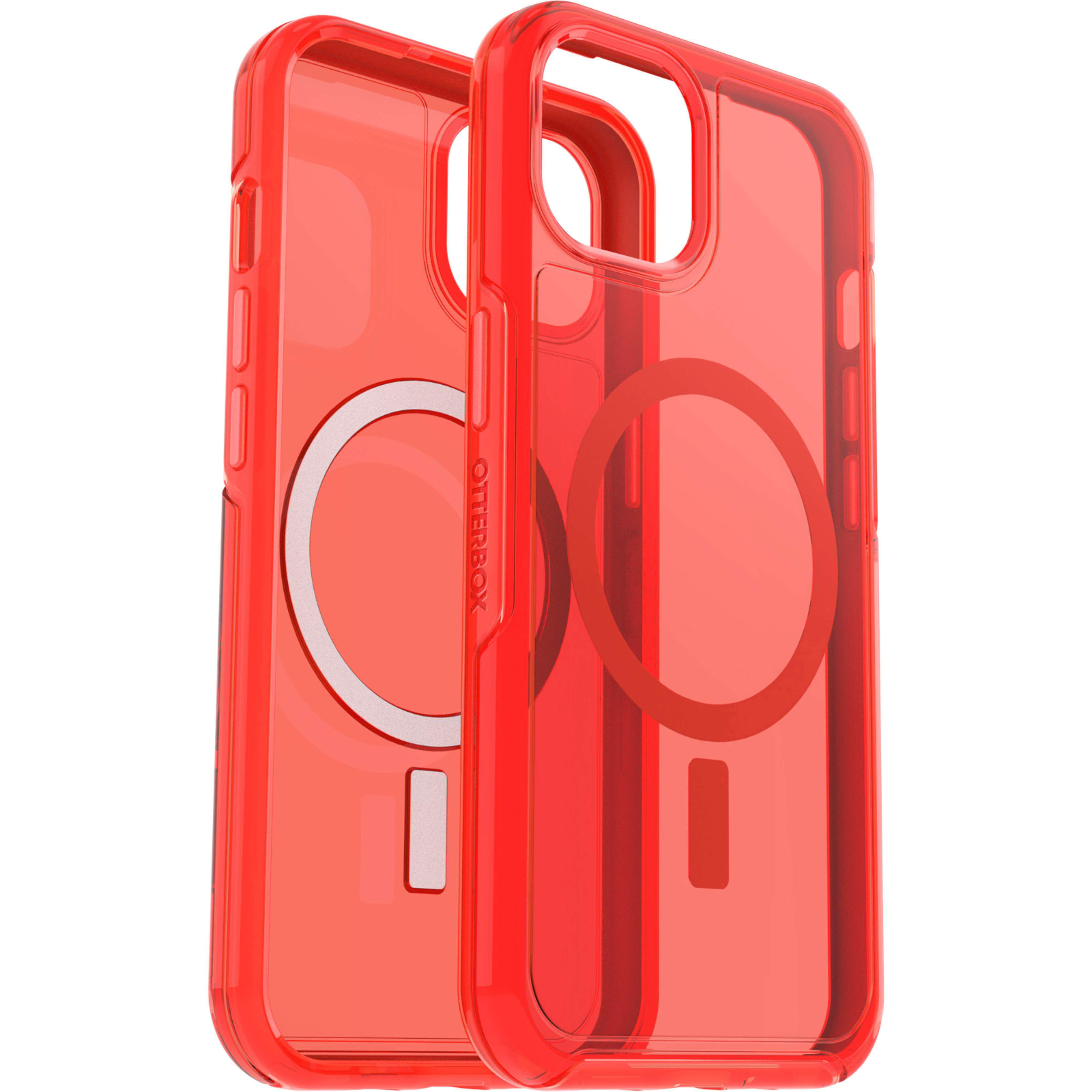 13, Rot iPhone Apple, Backcover, / OTTERBOX Symmetry, Transparent