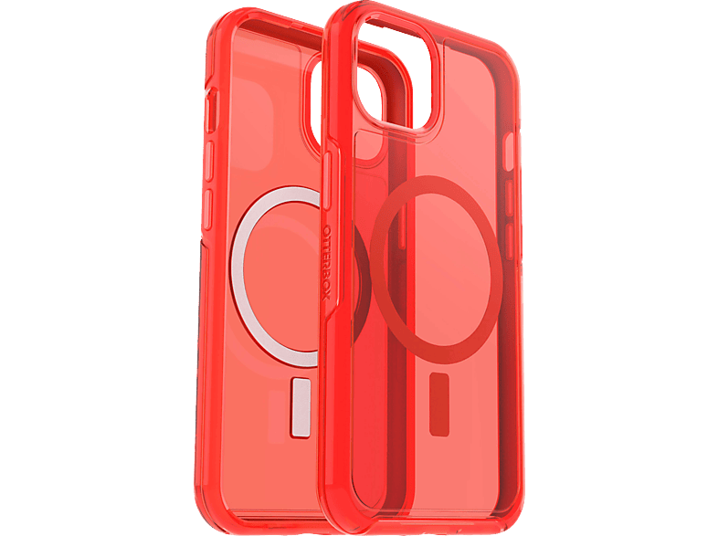 OTTERBOX Symmetry, Backcover, Apple, iPhone 13, Transparent / Rot