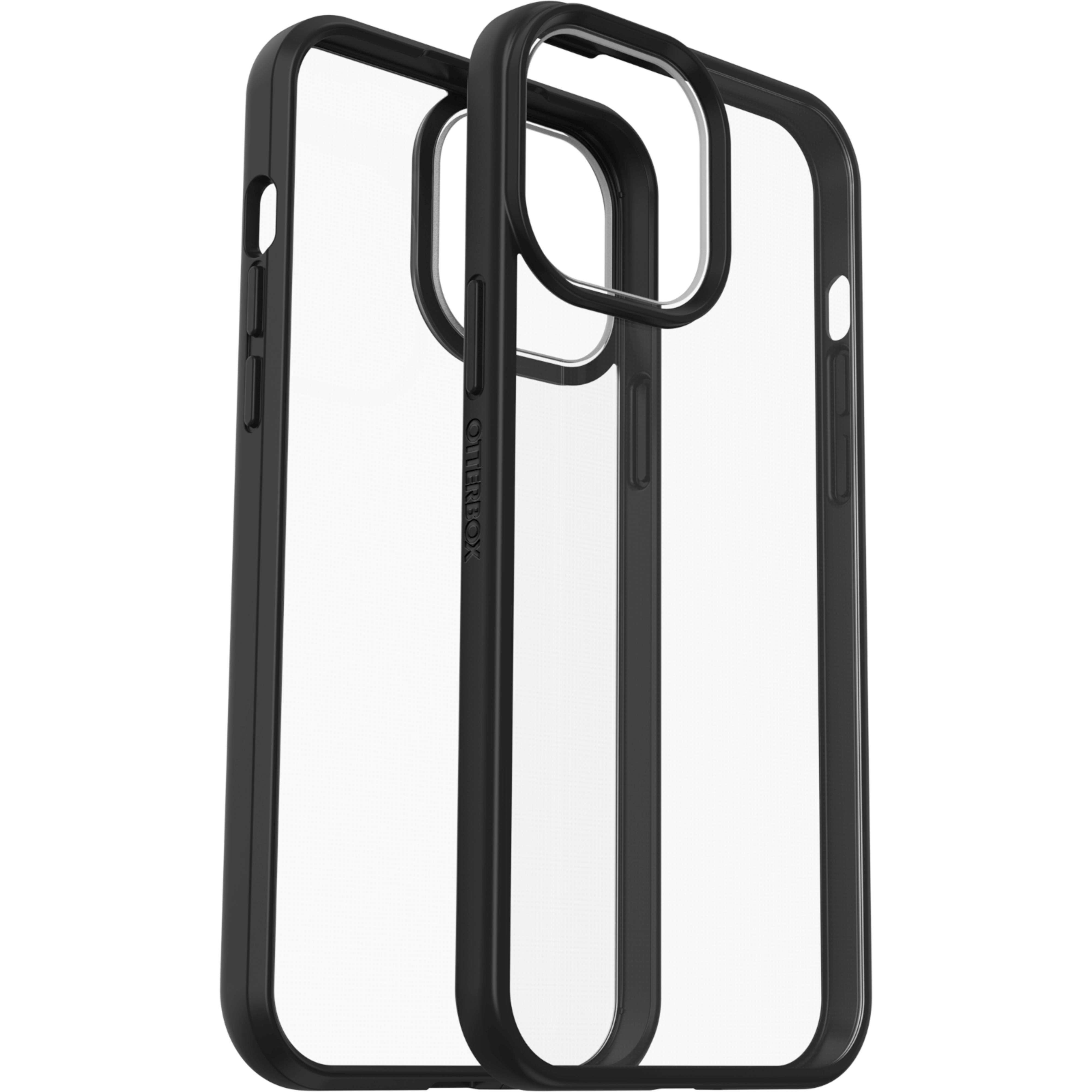 iPhone 13 Backcover, Apple, React, Max, OTTERBOX Schwarz / Pro Transparent