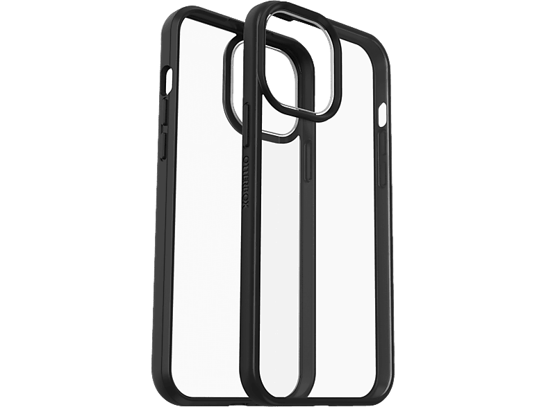 13 Transparent iPhone OTTERBOX React, Apple, Pro Backcover, Schwarz / Max,