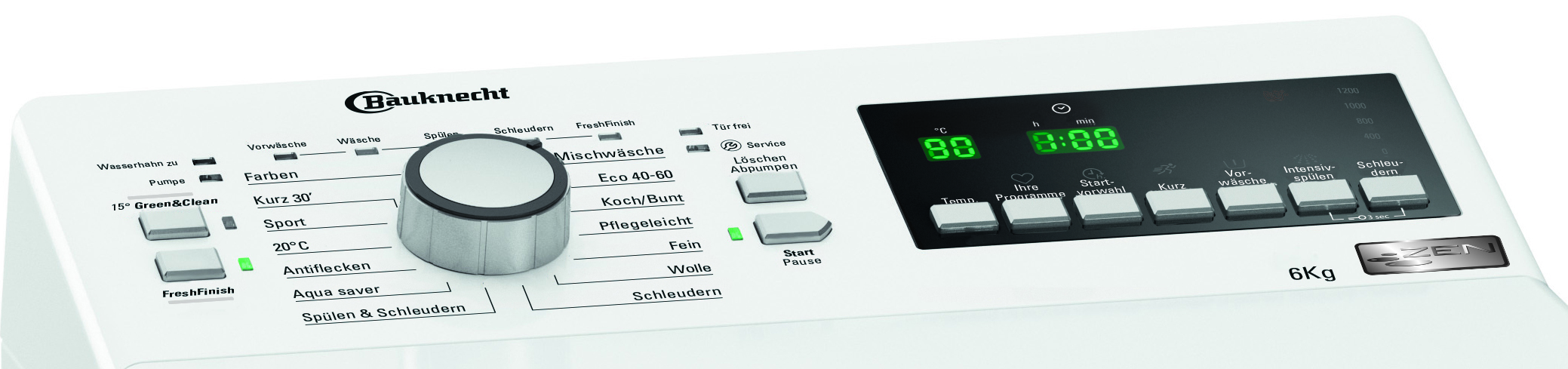BAUKNECHT WMT STYLE 722 ZEN N Waschmaschine (7 kg, 1151 U/Min., E)