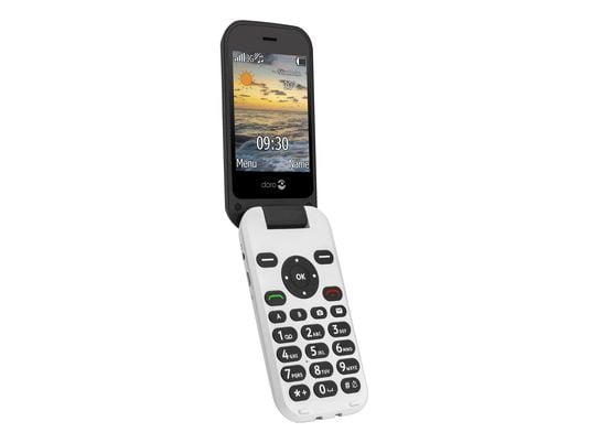 DORO 6620 - Téléphone à clapet (noir/blanc)