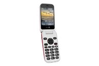DORO 6620 - Téléphone mobile à clapet (2.8 ", 64 MB, Rouge/Blanc)