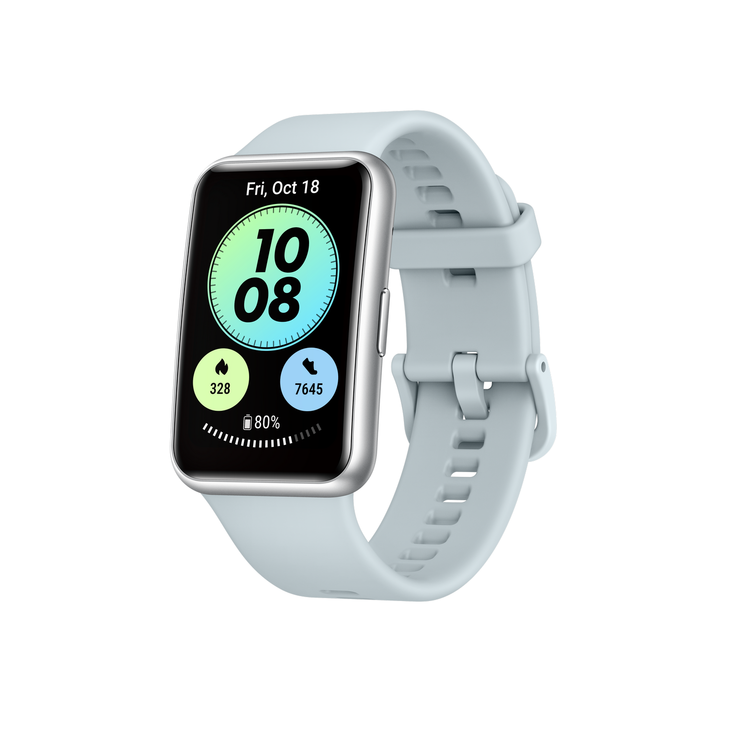 Smartwatch - Huawei Watch Fit New, 21 cm, AMOLED 1.64", GPS, 5ATM, Medición oxígeno en sangre, Azul