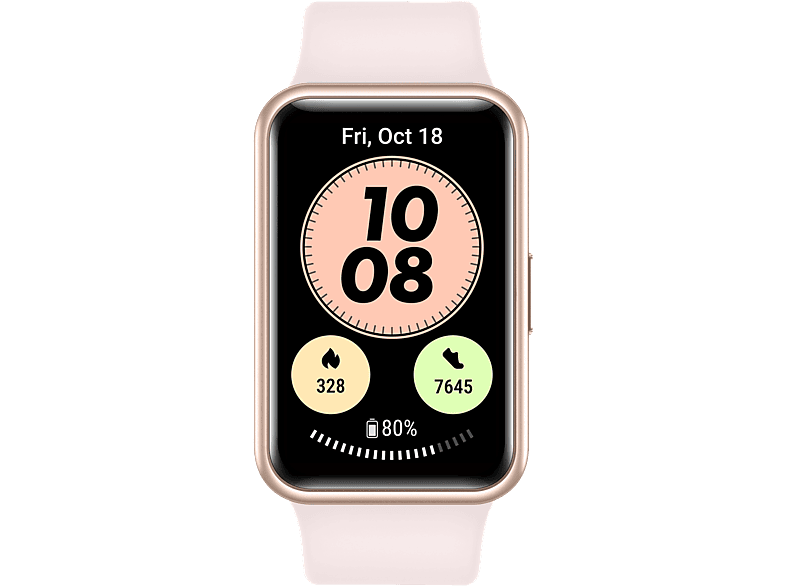 Vaca hoy Cargado REACONDICIONADO Smartwatch | Huawei Watch Fit, 21 cm, AMOLED 1.64", GPS,  5ATM, Medición oxígeno en sangre, Rosa