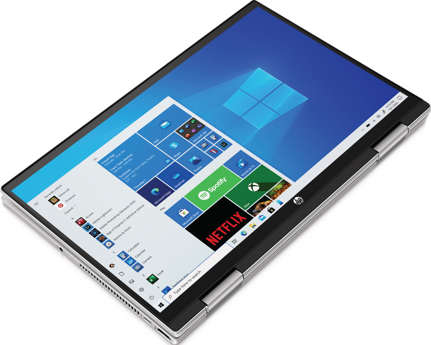HP Pavilion x360 14-dy0744nz - Convertible 2 in 1 Laptop (14 ", 256 GB SSD, Natural Silver)