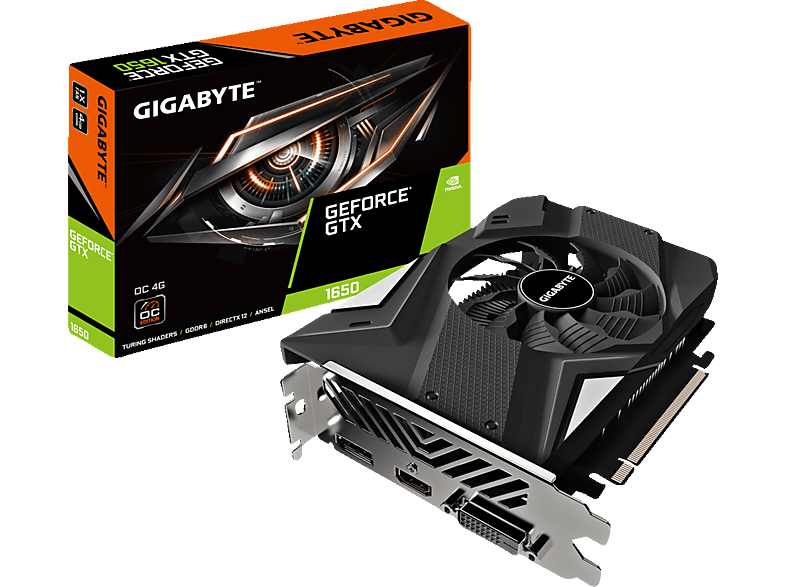 GIGABYTE Geforce GTX 1650 D6 OC 4G (GV-N1650OC-4GD 2.0) (NVIDIA ...