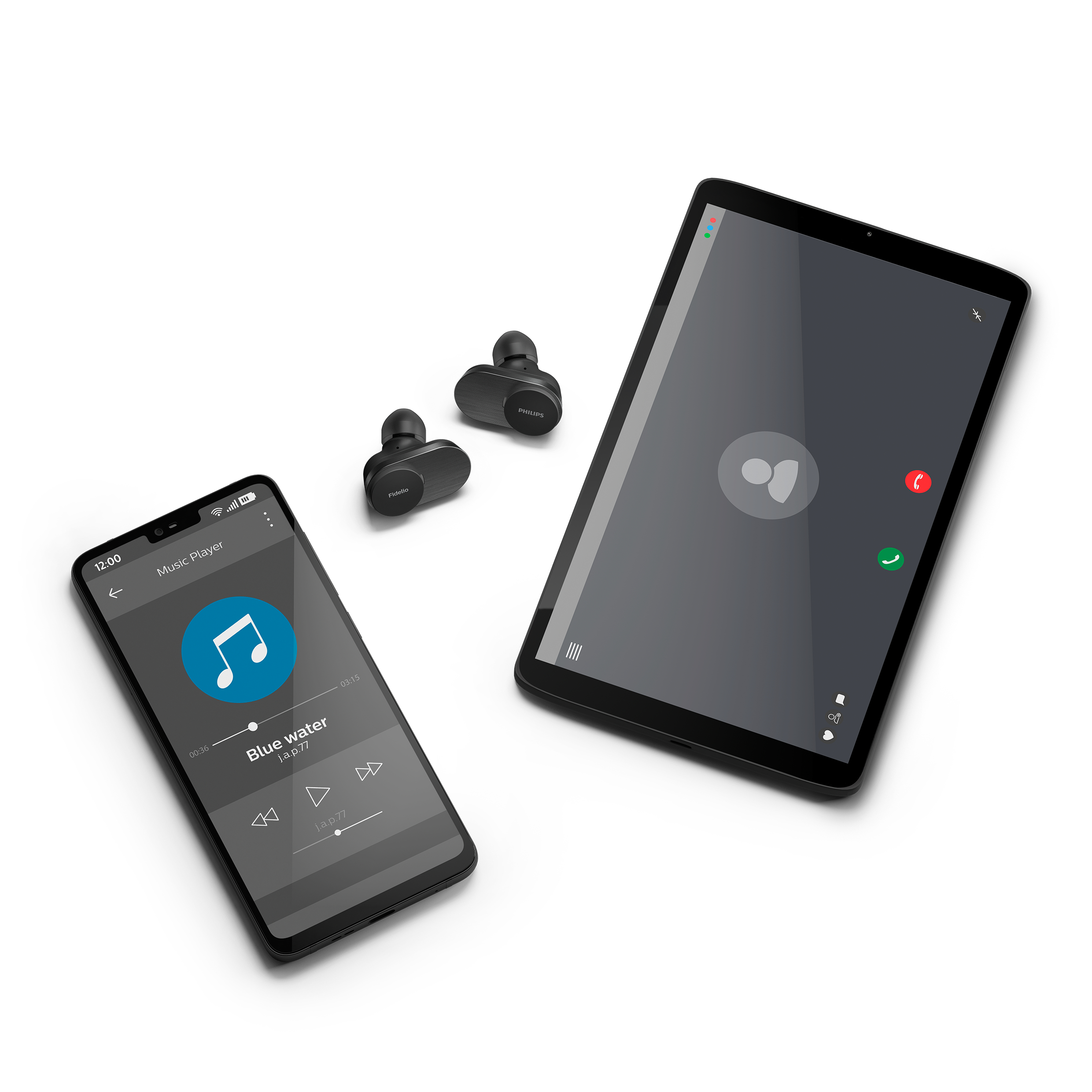 T1BK/00, Schwarz In-ear Bluetooth PHILIPS Kopfhörer