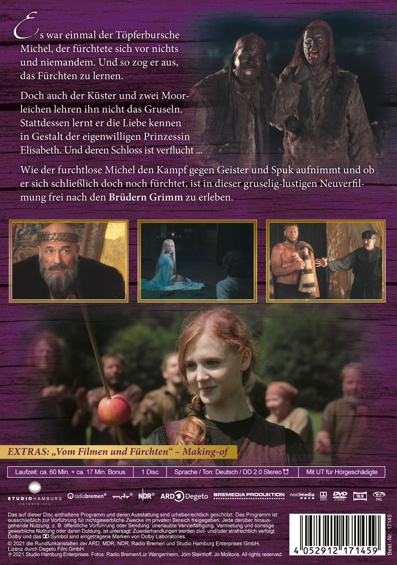 DVD-Hülle für einen Film mit Menschen in mittelalterlicher oder Fantasy-Umgebung und deutschem Text.
