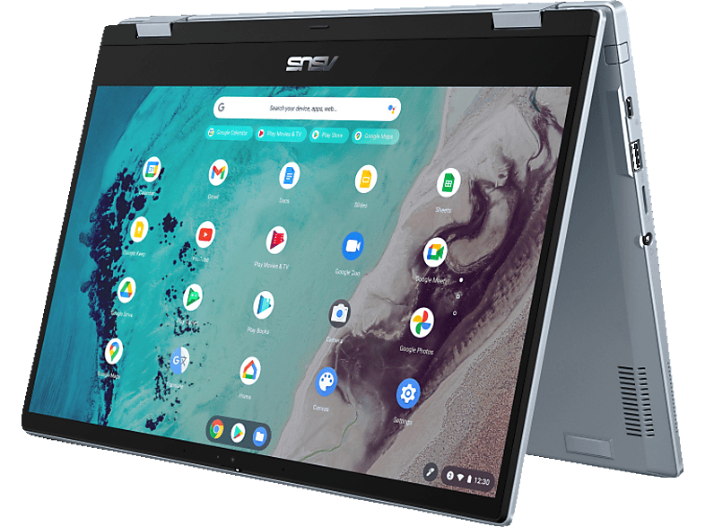 ASUS Flip CX3 (CX3400FMA-E10024), Chromebook, mit 14 Zoll Display Touchscreen, Intel® i3-1110G4 Prozessor, 8 GB RAM, 128 GB SSD, Intel®, UHD Graphics, Al Blau Google Chrome OS
