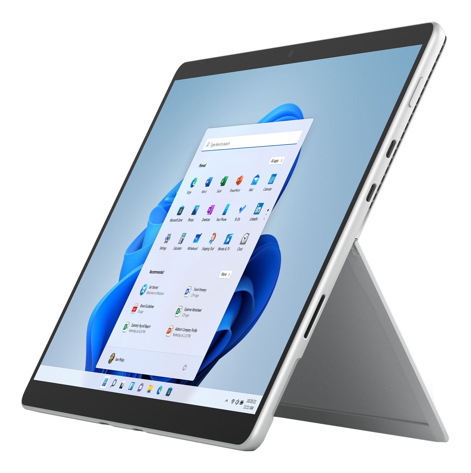 MICROSOFT Surface Pro 8 - Tablet (13 ", 256 GB SSD, Platin)