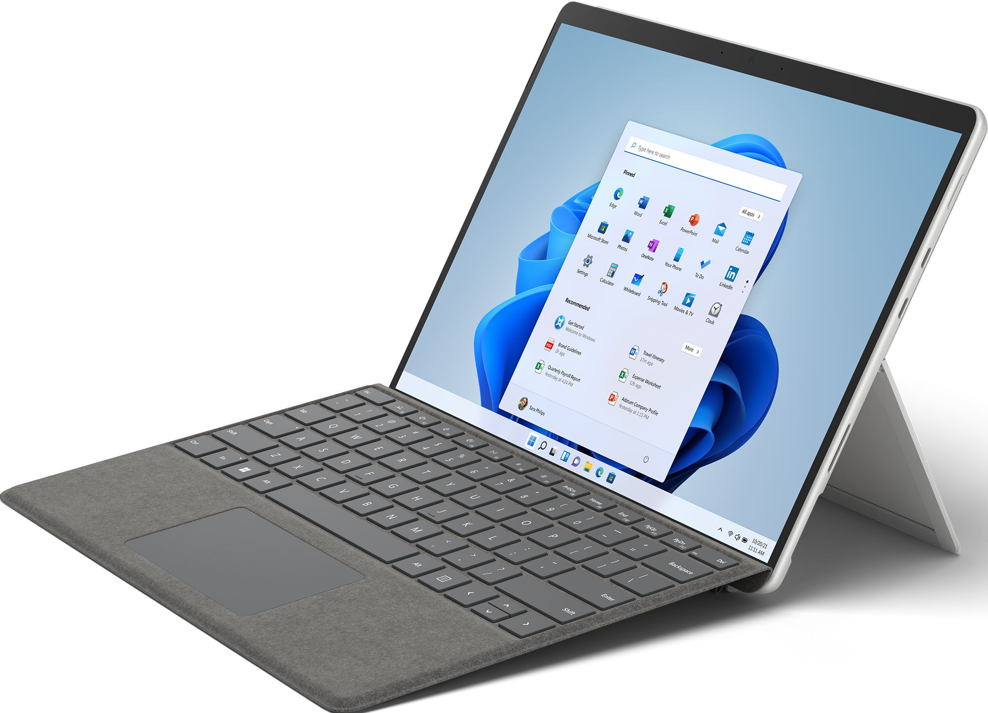 MICROSOFT Surface Pro 8 - Tablet (13 ", 256 GB SSD, Platin)